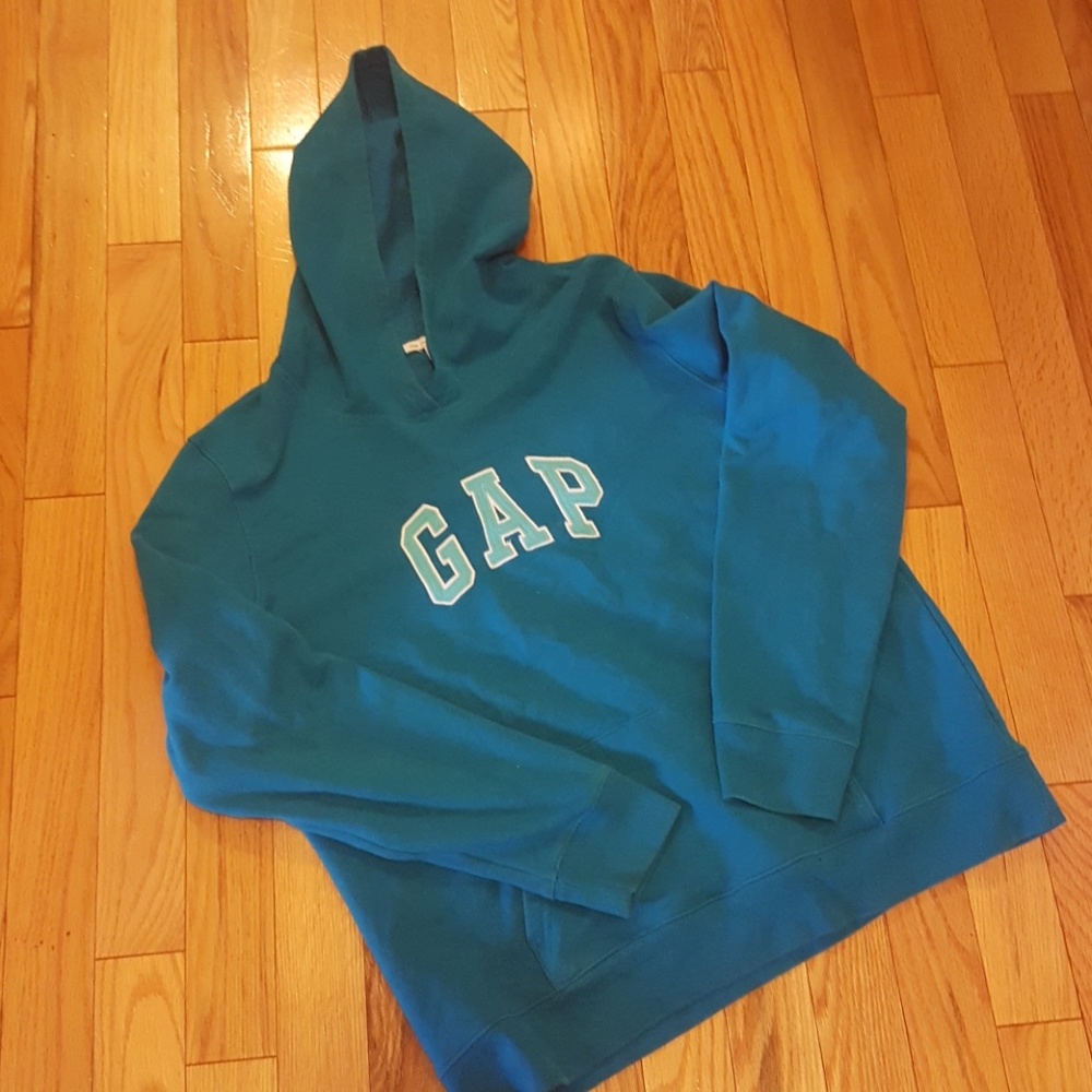 Turquoise Gap Hoodie - L